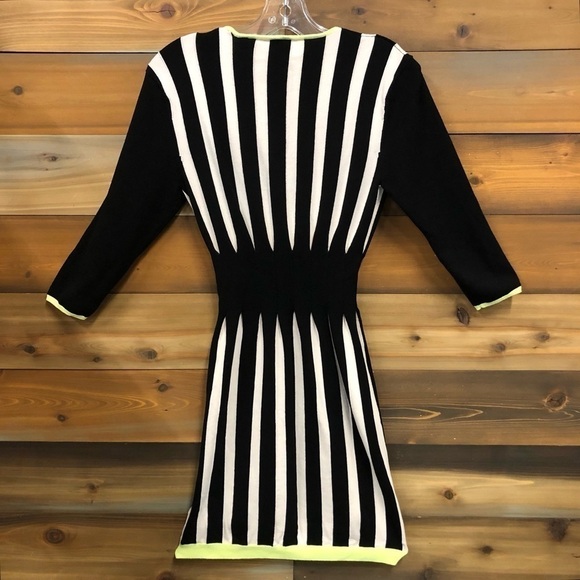 Ted Baker black white striped knit sweater dress - Picture 2 of 10